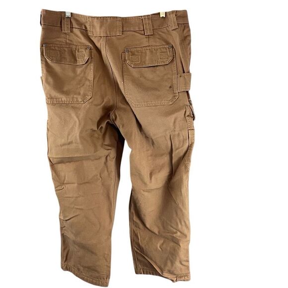 Duluth Trading Co Outdoor Workwear Canvas Cargo Pants Brown Men's 40x30 - Picture 2 of 7